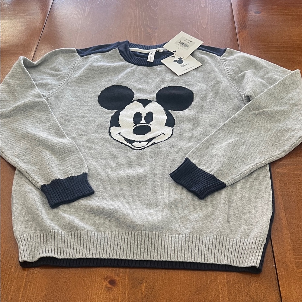 Kids size 12 Janie and Jack -Mickey Mouse sweater. New with tags
